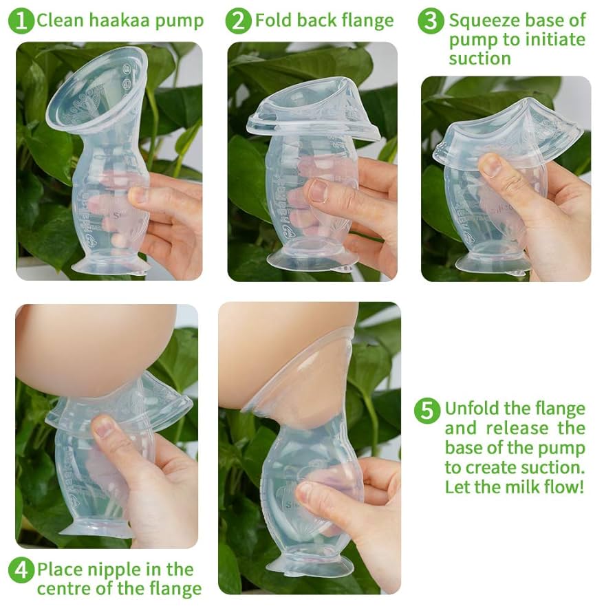 Haakaa Gen.1 silicone breast pump with cap - 100ml
