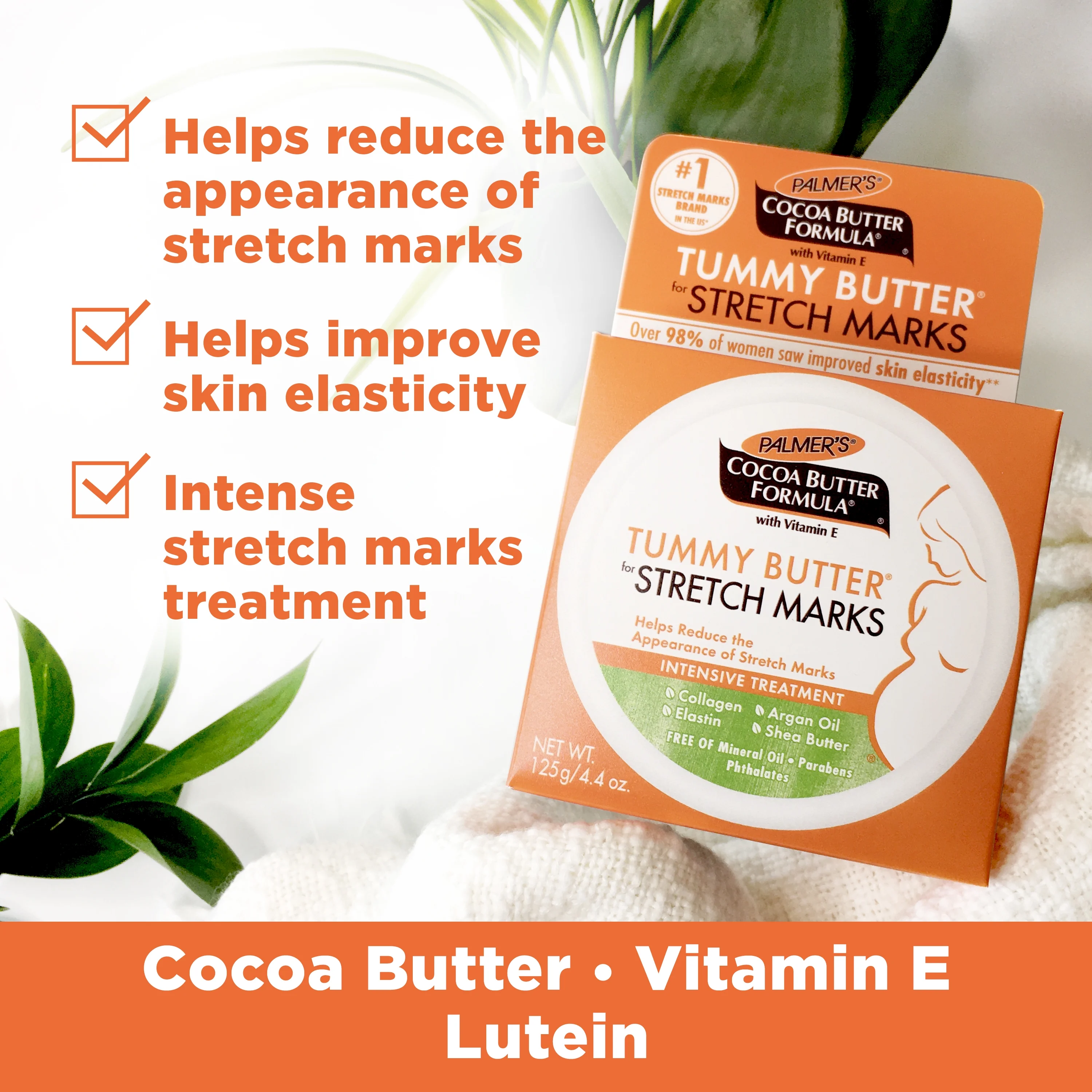 Cocoa Butter Tummy Butter for Pregnancy Stretch Marks 125g